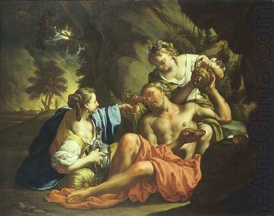 Lot and his daughters., Samuel Masse